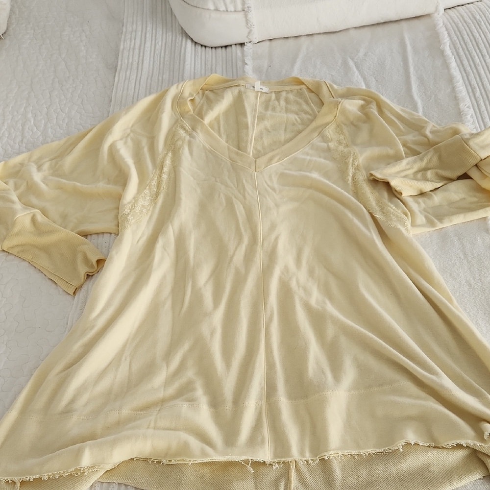Yellow Soft Longsleeve Swing Like Dress